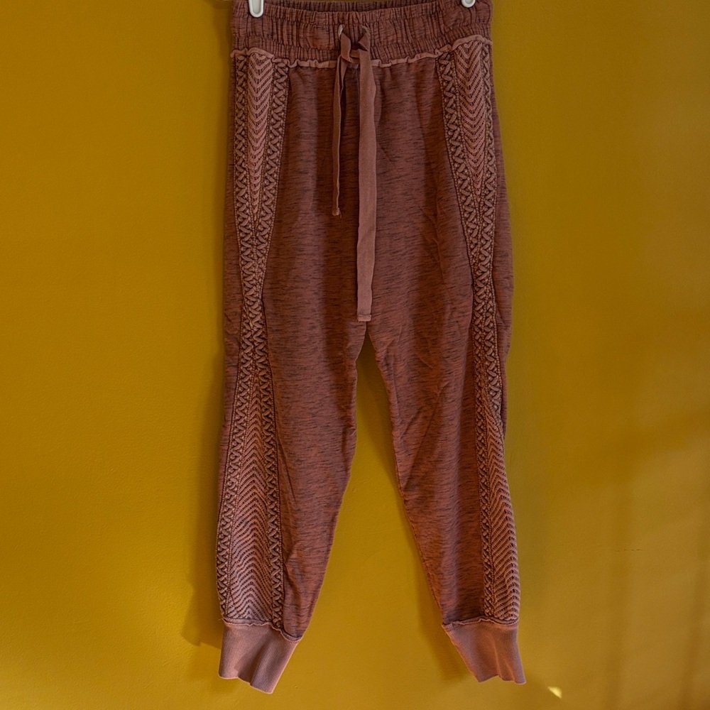Mauve Free People Movement Mountain Cable Joggers